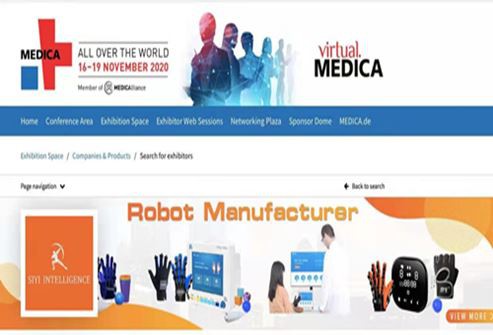 Medica sergisi Almanya Si Yi el fonksiyonel rehabilitasyon robotu